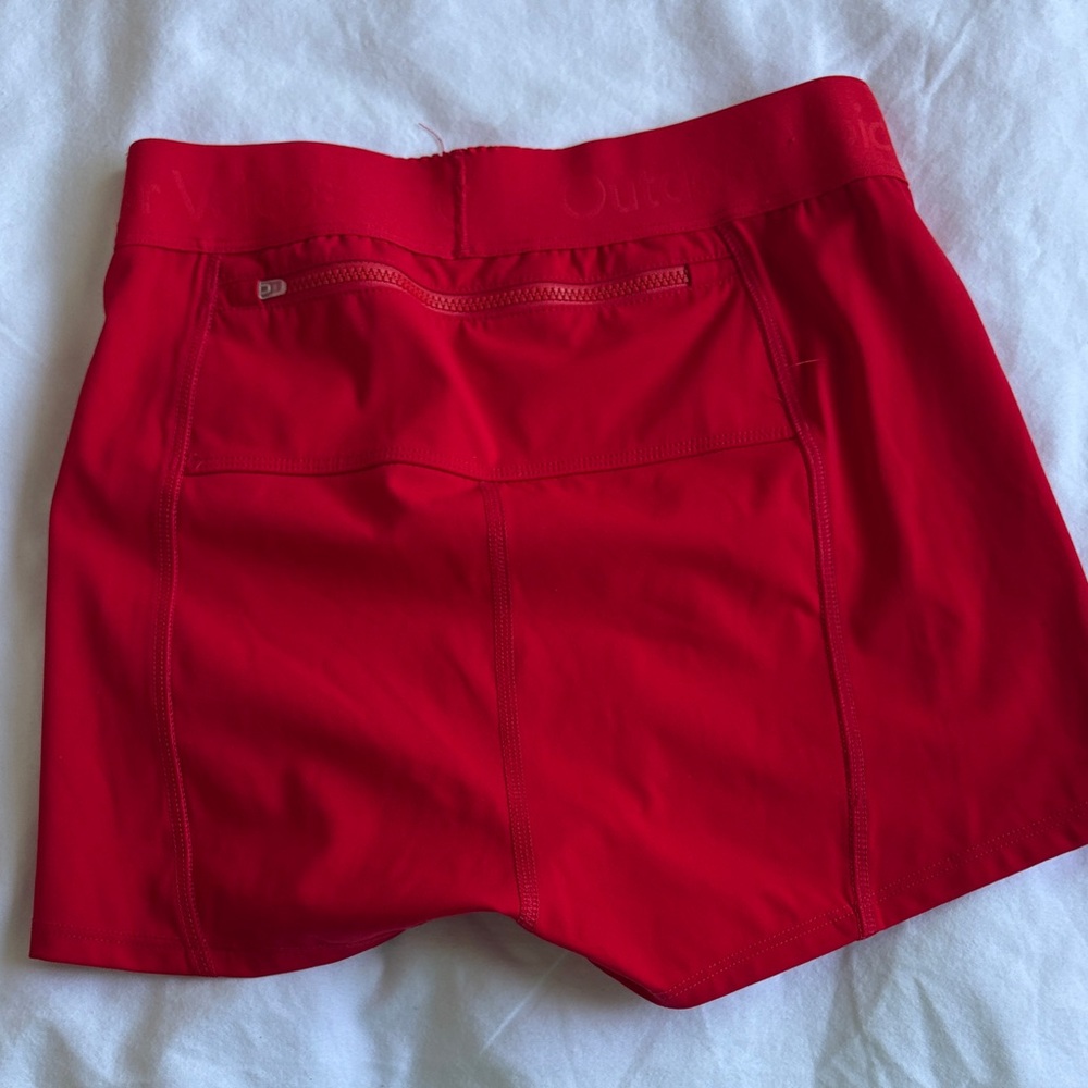 Outdoor Voices Vivid Red Athletic Shorts
